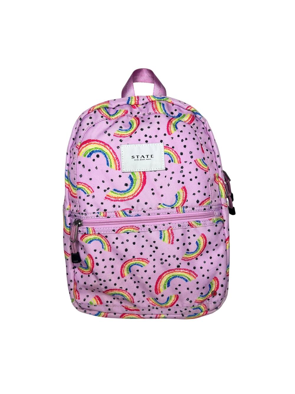 State Rainbow Dot Kids Girls Mini Backpack